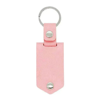 Chick & Unique Leather Photo Stainless steel UV Color Printed Keychain