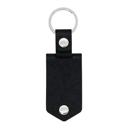 Chick & Unique Leather Photo Stainless steel UV Color Printed Keychain