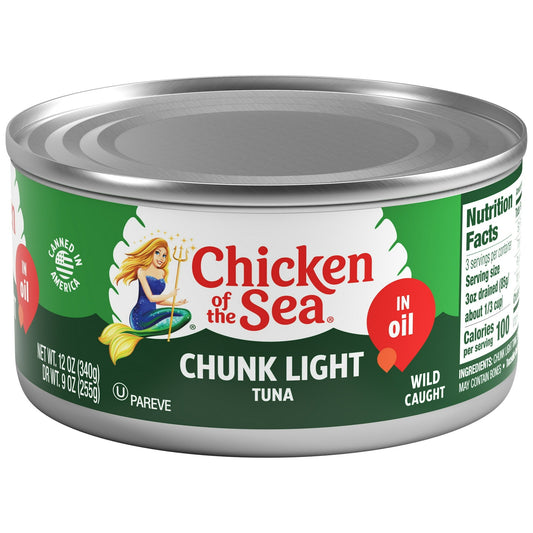 Poulet de la Mer Morceaux de Thon pâle à l'huile, 142g