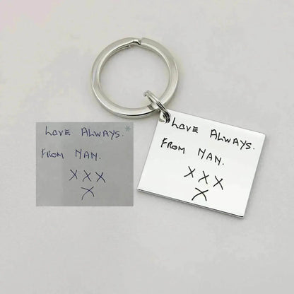 Children's Realistic Hand Drawn Laser Painting Keychain