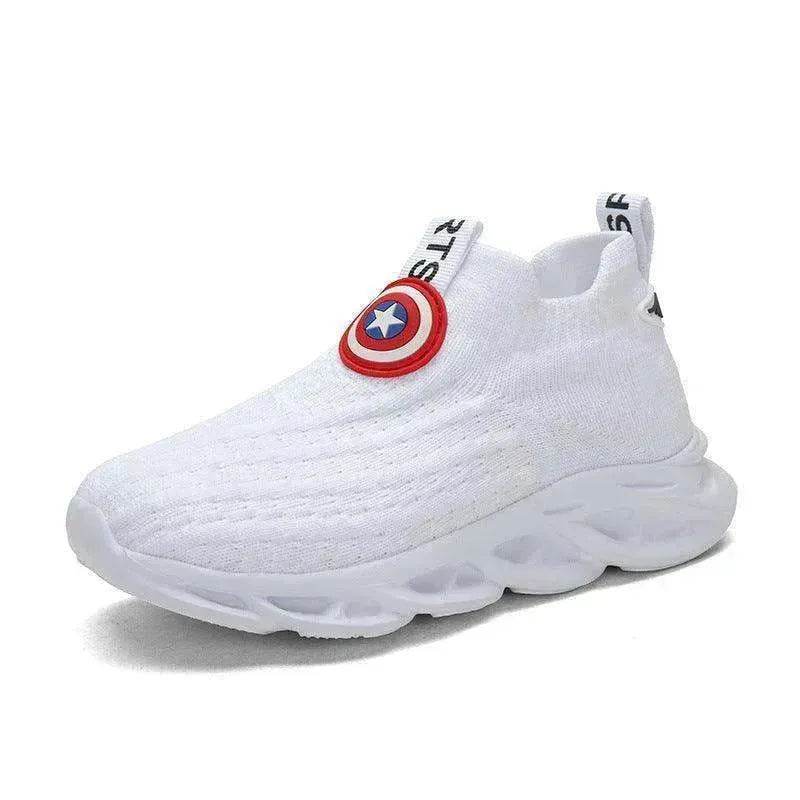 Children's Shoes Men's Knitted Shoes   Small White Shoes