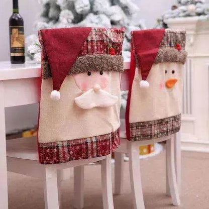 Christmas Chairs Set Xmas table decor hats bulk