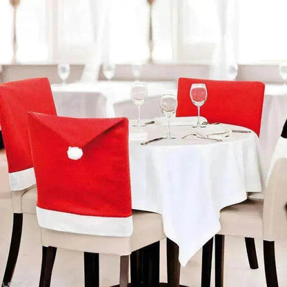 Christmas Chairs Set Xmas table decor hats bulk