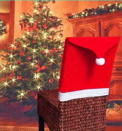 Christmas Chairs Set Xmas table decor hats bulk
