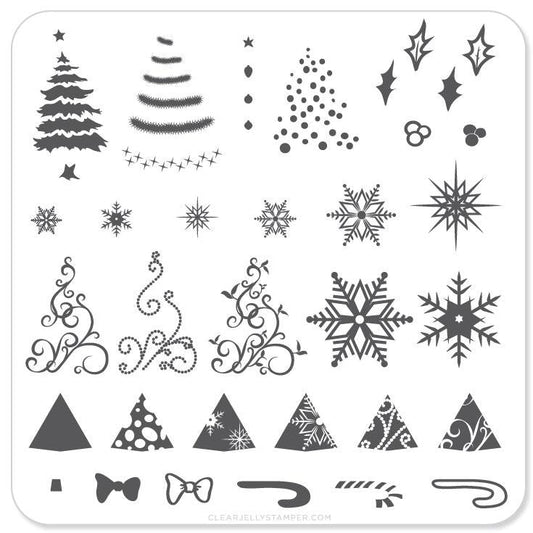 Clear Jelly Stamper - Christmas Tree