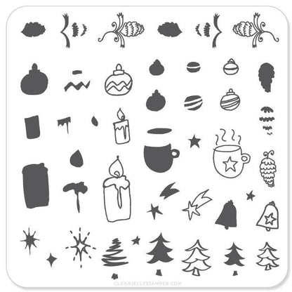 Clear Jelly Stamper - Cappuccino & Candles