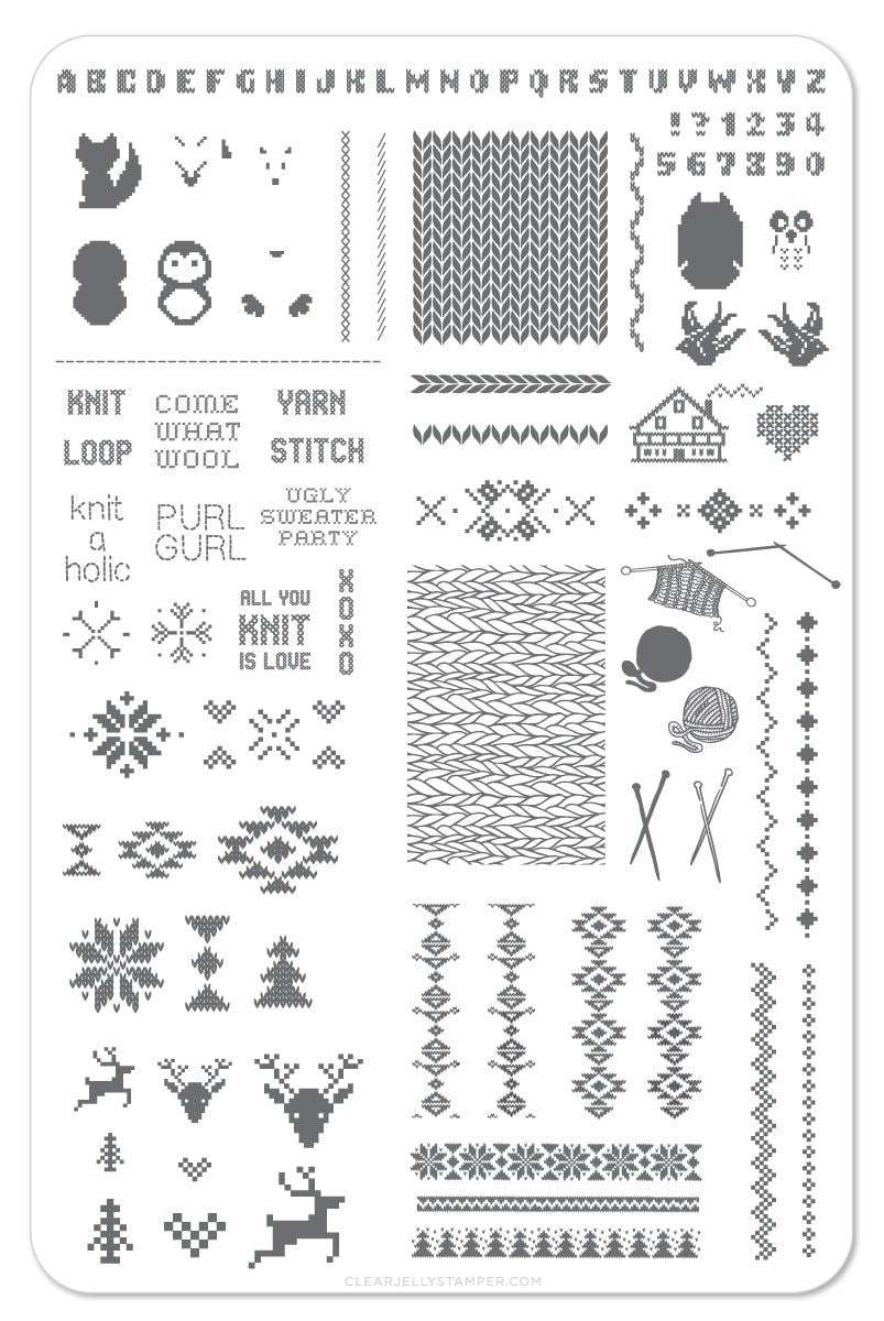 Clear Jelly Stamper - Purl Gurl Stamping Plate