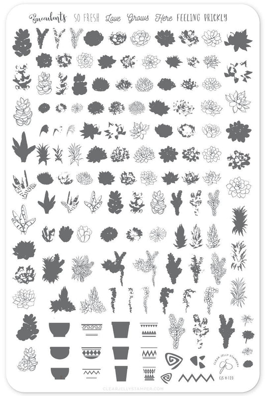 Clear Jelly Stamper - Oh So Succulent