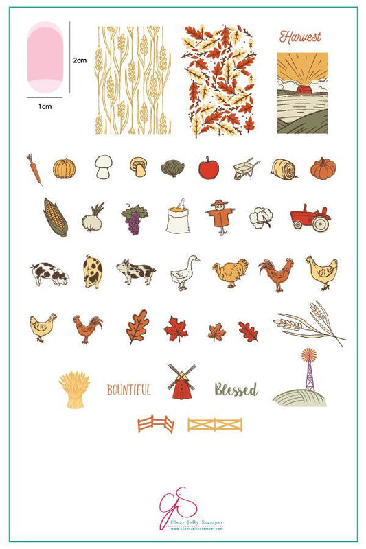 Clear Jelly Stamper - Harvest