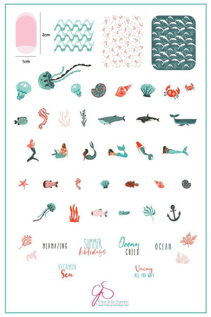 Clear Jelly Stamper - Mermazing