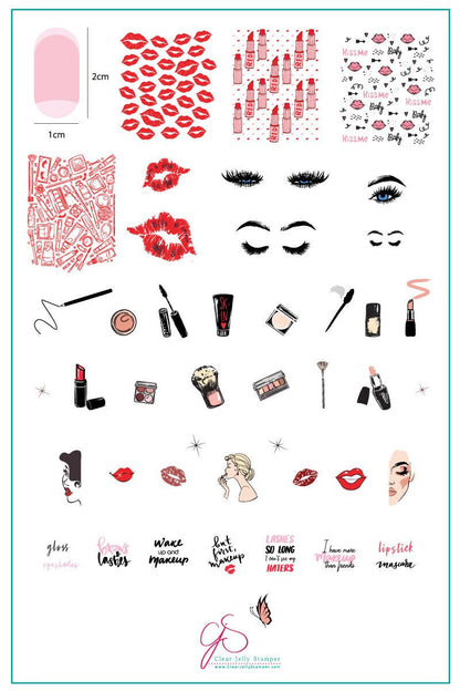 Clear Jelly Stamper - But First Makeup