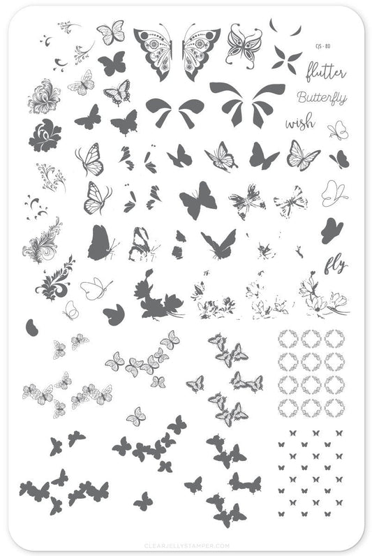 Clear Jelly Stamper - Butterfly Wishes