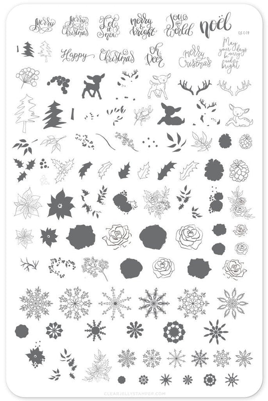 Clear Jelly Stamper - Merry Christmas My Deer