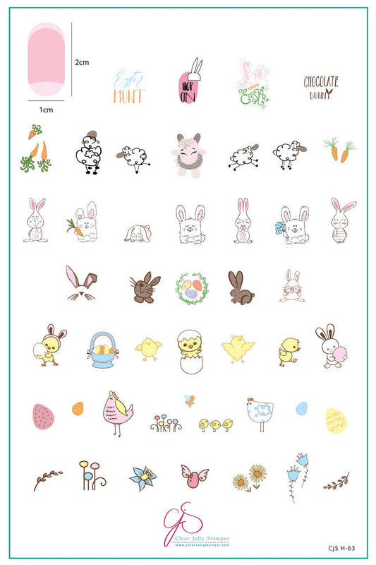 Clear Jelly Stamper - Hoppy Easter