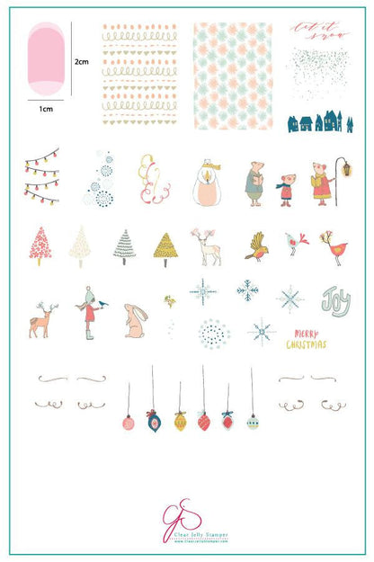 Clear Jelly Stamper - Happy Little Holiday