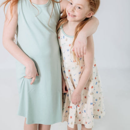 Kids' Bamboo Tank Shift Dress | Seaglass
