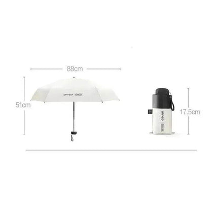 Compact UV-Proof Mini Umbrella: Windproof & Durable