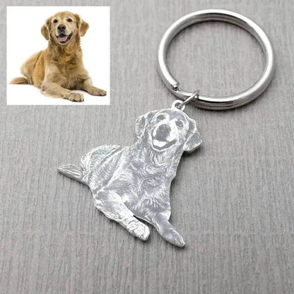 Costumed Picture Pet Memo Keyring Keychain