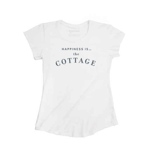 T-shirt en bambou Cottage pour femme, blanc