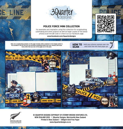3 Quarter Designs Police Force Mini 12x12 Collection
