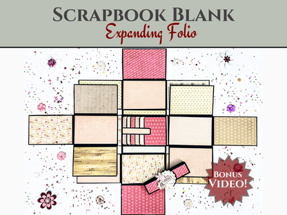 CrafTreat Scrapbook Blanks - Expanding Folio - Black Color