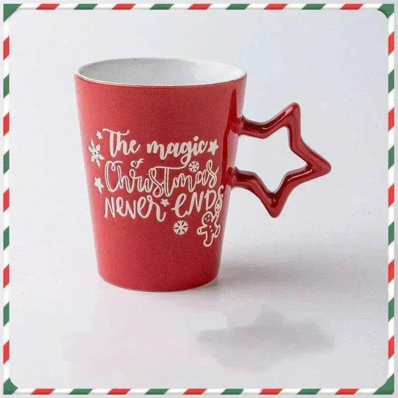 Creative Cute Cartoon Snowman Santa Claus Ceramic Cup Christmas Mug Small Gifts