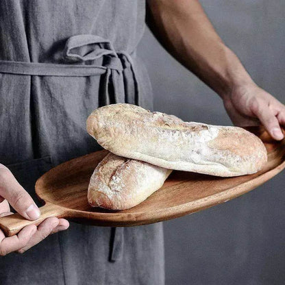 Creative Quality Acacia Wooden Leaf Design Food Tray