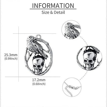 Creative Retro Halloween Skull Pendant Necklace