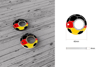 Creative Soccer World Teams Fidget Spinner Anti-Anxiety Relieves Stress Toy Keychain