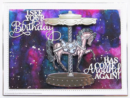 Sue Wilson Mini Expressions I See Your Birthday Has Come Around Again Craft Die