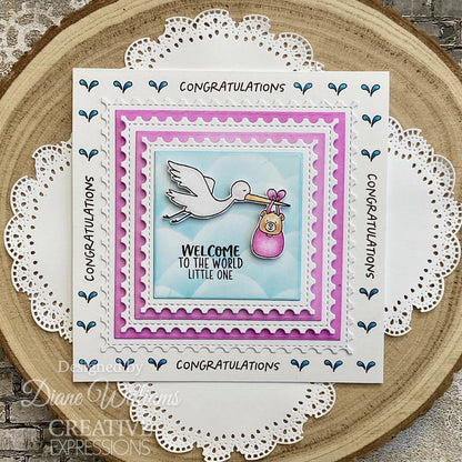 Creative Expressions Jane's Doodles Special Delivery 6 in x 8 in Clear Stamp Set