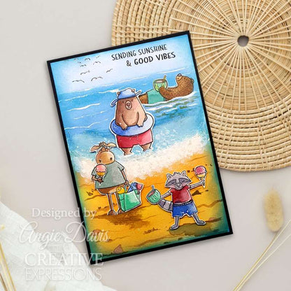 Creative Expressions Jane's Doodles Good Vibes 6 in x 8 in Clear Stamp Set