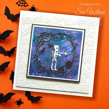 Matrice de découpe Cadre squelette d'Halloween Sue Wilson Creative Expressions