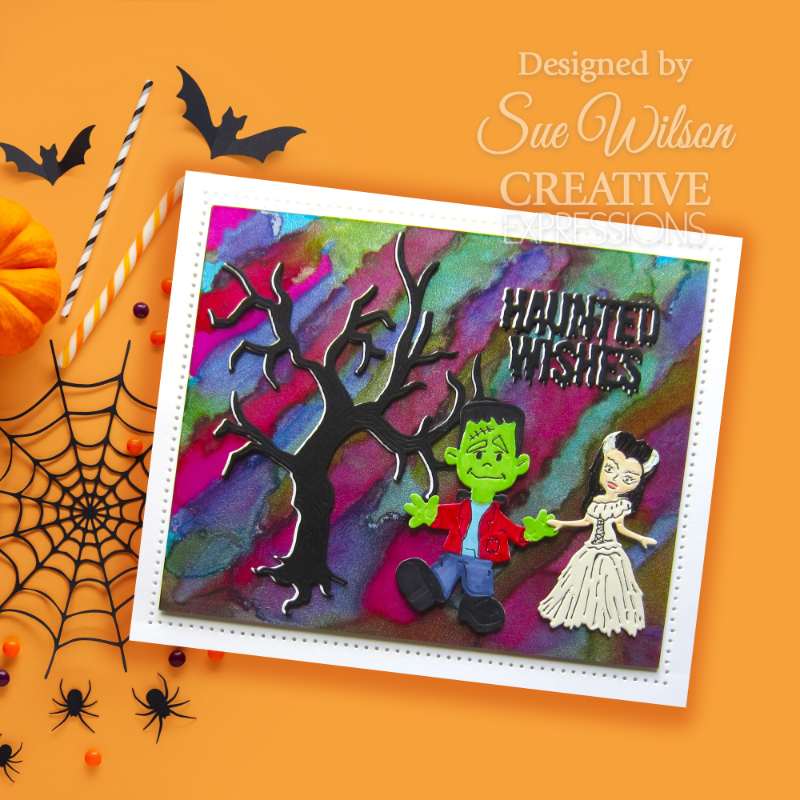 Matrice de découpe Cadre squelette d'Halloween Sue Wilson Creative Expressions