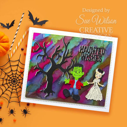 Matrice de découpe Cadre squelette d'Halloween Sue Wilson Creative Expressions