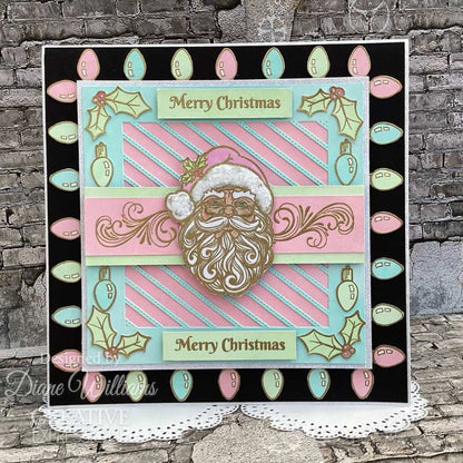 Creative Expressions Santa 6 in x 8 in Clear Stamp Set