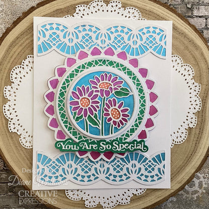 Creative Expressions Sue Wilson Border Ornate Lattice Craft Die