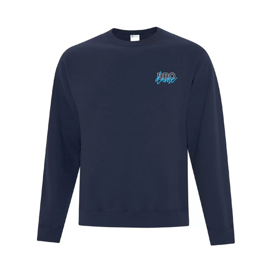 Pull ras du cou « Brodame » brodé en écriture cursive