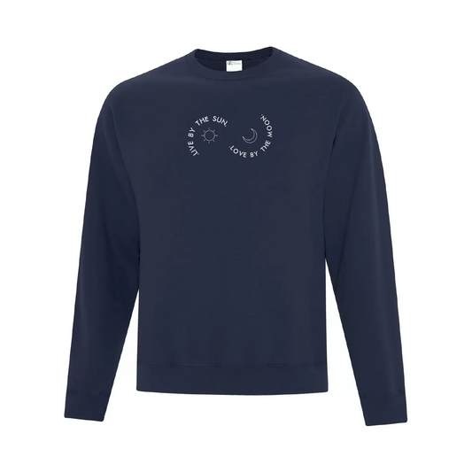 Sweat ras-du-cou brodé "Live By The Sun"