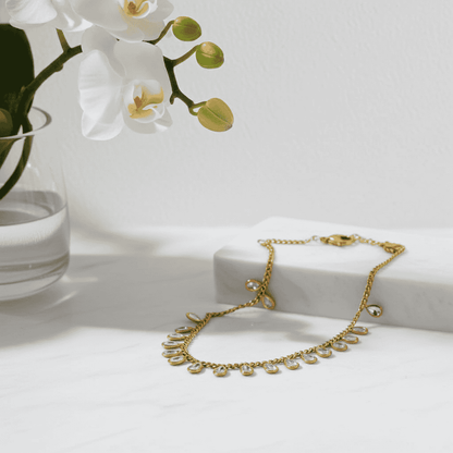 Cubic Zirconia Necklace 18k Gold