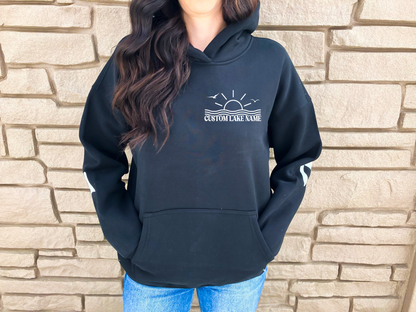 Lake Life Back Personalized Hoodie | Lake Clothing | Custom Clothing