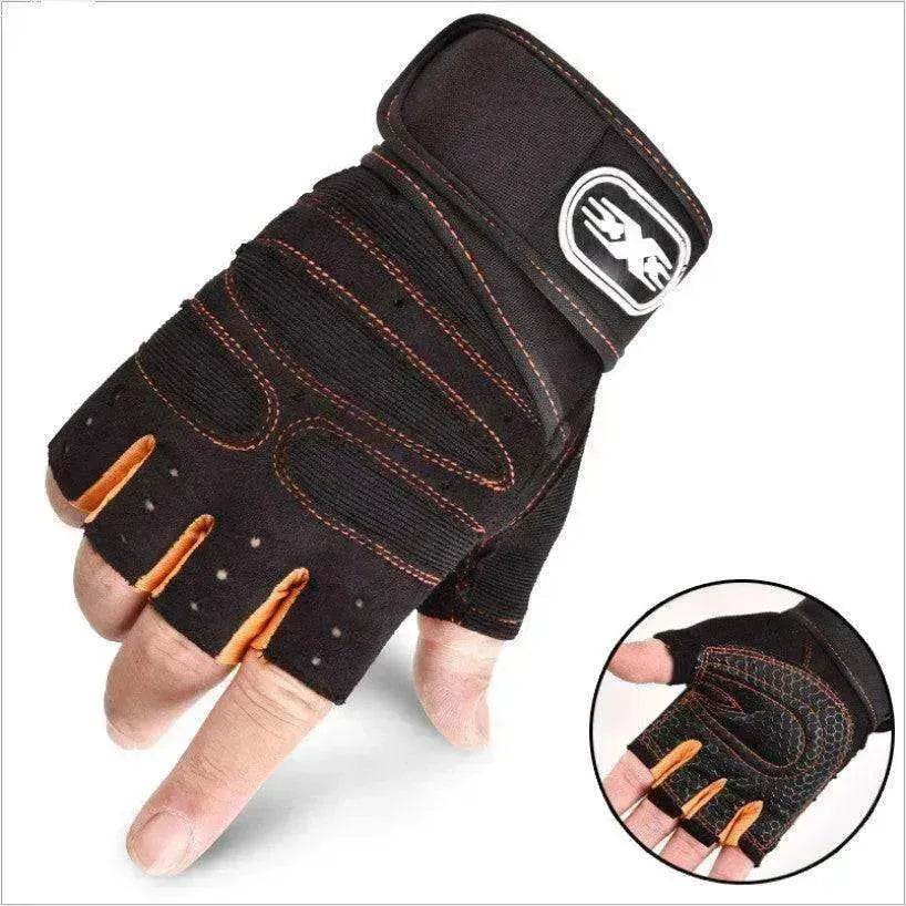 Cycling Gloves Half Finger Breathable Elastic for gym