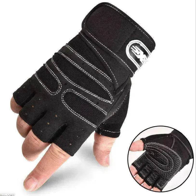 Cycling Gloves Half Finger Breathable Elastic for gym
