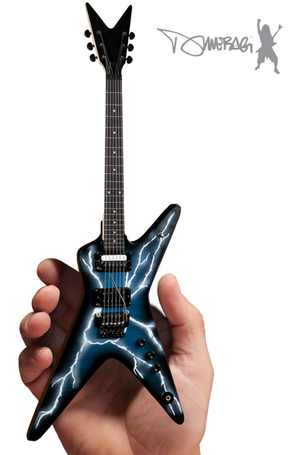 Dimebag Darrell Signature Lightning Bolt Miniature Guitar Replica