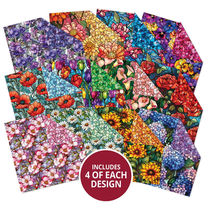 Blocs de papier Duo Design – Vitrail et Verre craquelé
