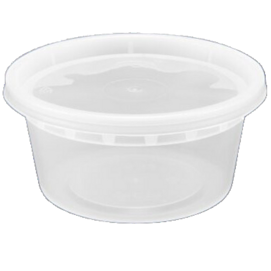 Récipient rond pour traiteur de 340 g, 117/95 x 58 mm