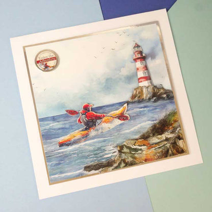 A Splashing Time Decoupage Topper Sheet