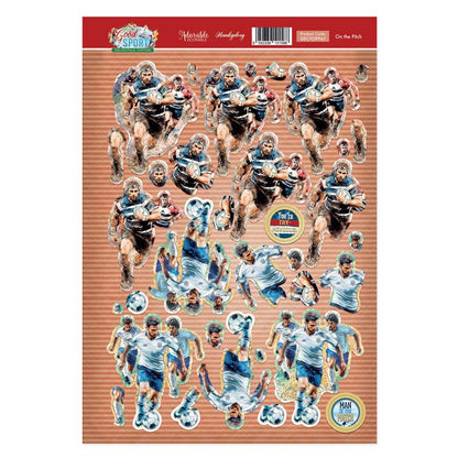 On the Pitch Decoupage Topper Sheet