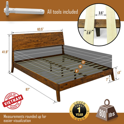 Serenity Solid Wood Bed Frame