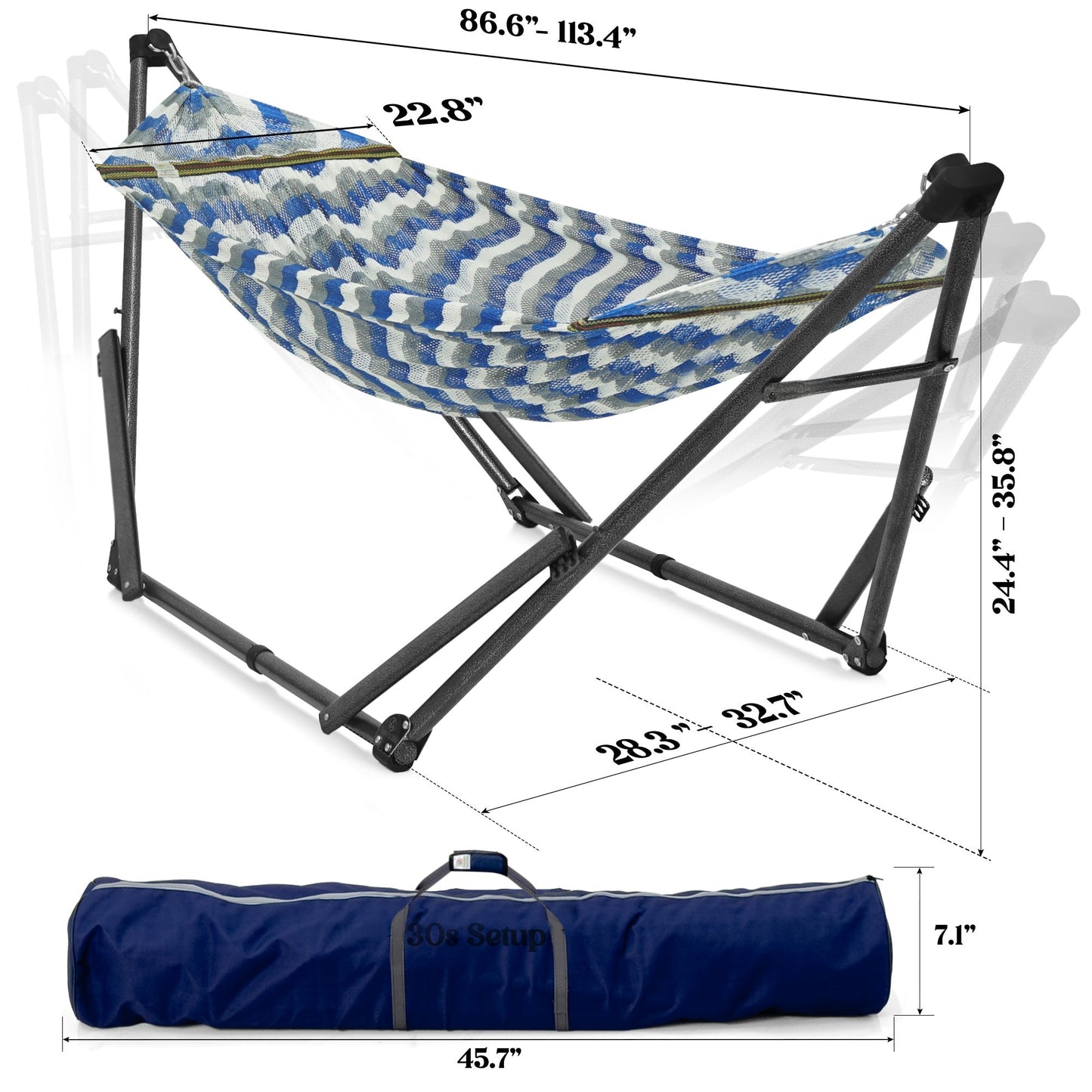 Tranquillo Uniki Collapsible Hammock Stand for Ultimate Relaxation